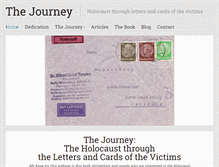 Tablet Screenshot of holocaustjourney.com